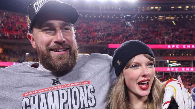 Super Bowl: Travis Kelce and Taylor Swift - an NFL love story that almost never was - BBC Sport