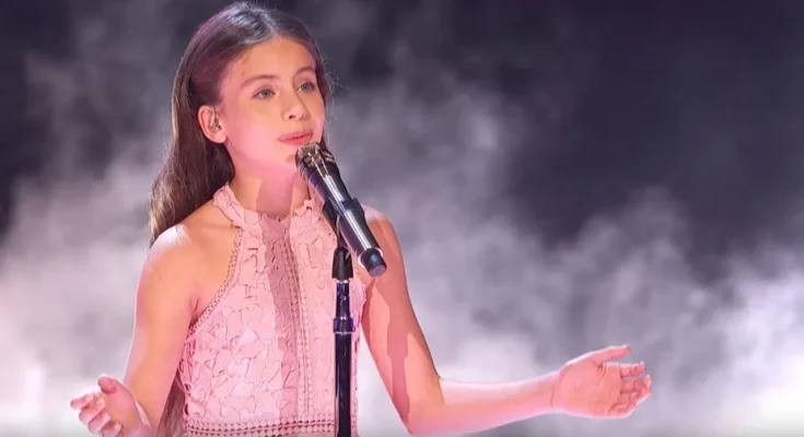 11-Year-Old Walks On Stage then Sings Like a Future Star