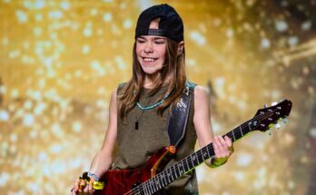 11-Year-Old Picks Up a Guitar then Turns the Stage Into a Rock Show
