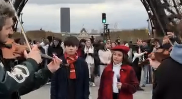 Unexpected Harmony: Two Kids Join Street Musicians in Paris and Bring the Crowd to Tears