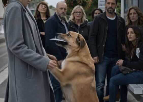 At a Bus Stop, a Woman Found a White Envelope Carried by a Stray Dog — What Was Inside Changed Her Day –