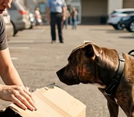 Everyone Was Afraid of the Pit Bull in the Store—Until I Noticed Something Strange Beneath a Cardboard Box –