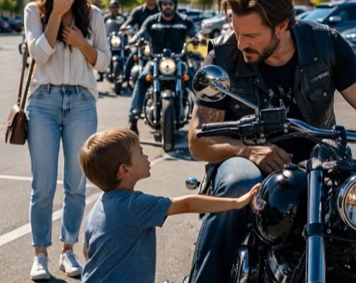 A Silent Little Boy Ran Toward A Biker In A Grocery Store Parking Lot — What He Whispered Changed Everything