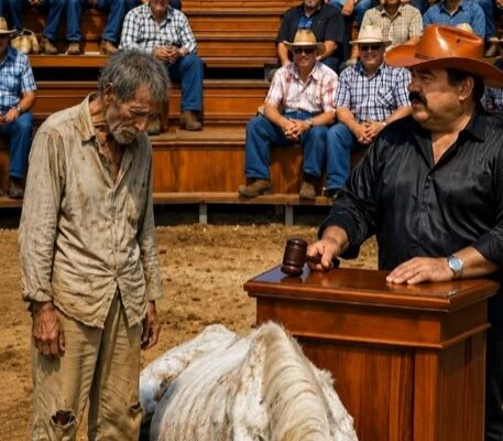 When the auctioneer announced that the starting price for the sick horse was only ten dollars, a poor old
