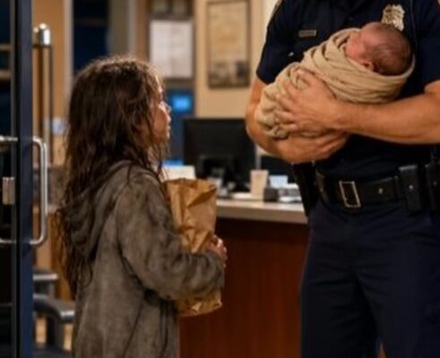 A Little Girl Walked Into the Police Station With a Grocery Bag — What Was Inside Made the Entire Night