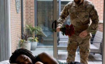 I spent almost a year in service and returned home earlier than expected to surprise my wife, but I found