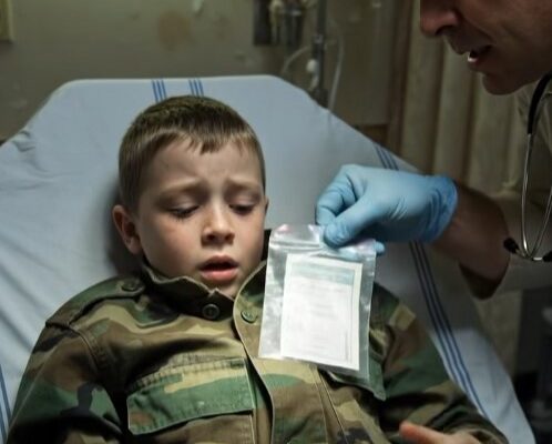 An 8-year-old boy arrived at the ER after a hunting cabin incident, refusing to let us touch his jacket