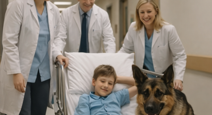 German Shepherd’s Unexpected Reaction Before Child’s Surgery Touches Hearts – Dogrupara News