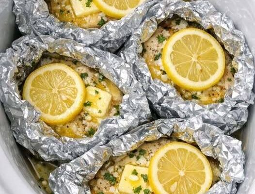 Slow Cooker 5-Ingredient Lemon Garlic Chicken Packets – Dogrupara News