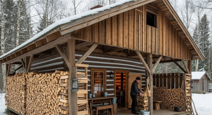 Neighbors Laughed When He Built a Shed Around His House — Until His Firewood Stayed Dry All Winter –