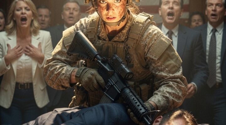I entered my younger brother’s custody hearing dressed in full military combat gear, a rifle secured across my chest. My wealthy parents laughed the moment they saw me. Their attorney decided to put his hands on me.
