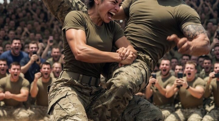 Five hundred soldiers stood around the training mat as a man nearly twice my size tried to end my military career with a single kick. – Openheadline24