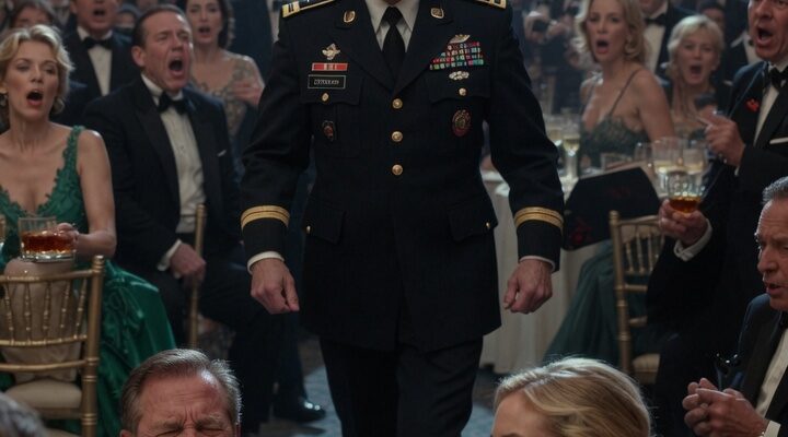 My father laughed at the idea of me becoming a General, and the entire ballroom laughed with him. Less than a minute later, armed military officers burst through the doors searching for their commanding officer, and every eye in the room suddenly turned t