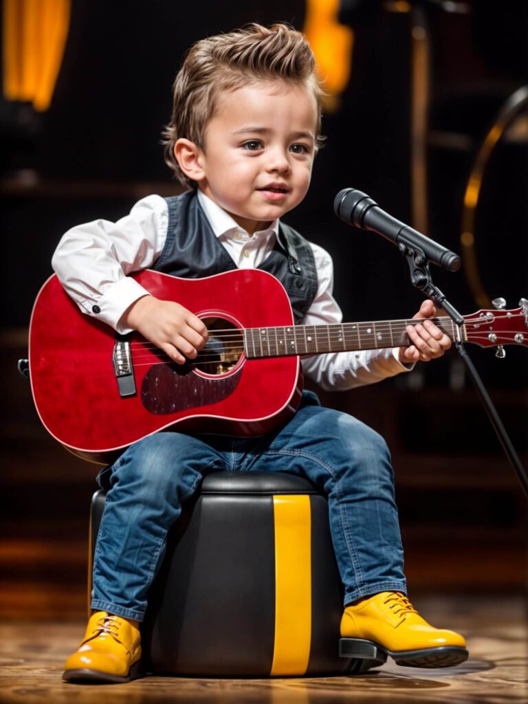 This has never happened before in history! This must be heard! 1 year old baby plays guitar and sings!