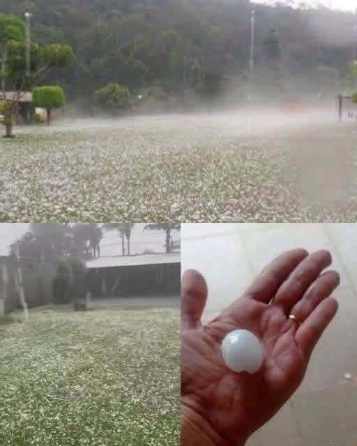 Powerful Hailstorm Damages Homes and Disrupts a Community After a Sudden Change in Weather