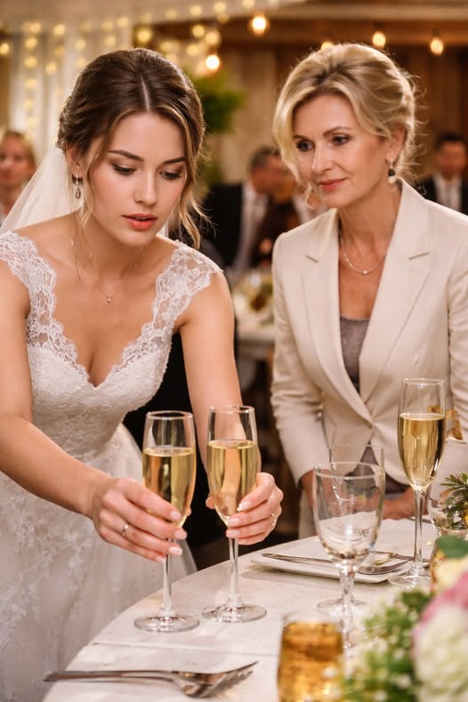 During my wedding, I went to the restroom. When I returned, a waiter stopped me and quietly warned, “Don’t touch your drink — your mother-in-law added something to it.”