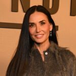 Demi Moore’s straight-leg jeans, grey blazer and ankle boots combination is worth copying this spring