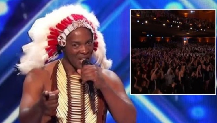 No one knew what to expect when the 54-year-old took the stage, wrapped in a strange costume