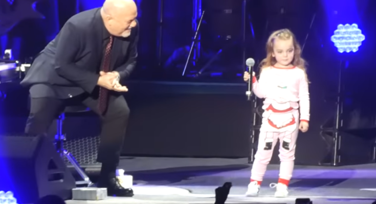 Billy Joel’s three-year-old daughter joins him onstage and immediately steals the spotlight with her slick moves