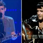 Elvis’ grandson auditions for The Voice and impresses the judges with his rendition of “Love Me Tender.”