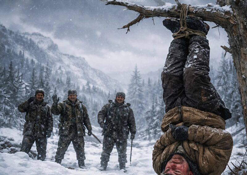 Poachers strung a forest ranger upside down from a tree and walked away laughing, mocking him as they disappeared into the woods. But when his desperate screams echoed through the forest and a wolf burst out from the shadows, what the predator did next nearly made the ranger pass out.