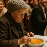A woman in old clothes walked into a fancy restaurant and ordered the cheapest soup: all the guests laughed at her — until something unexpected happened