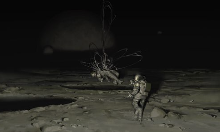 An astronaut was attacked by an alien monster – Amazing